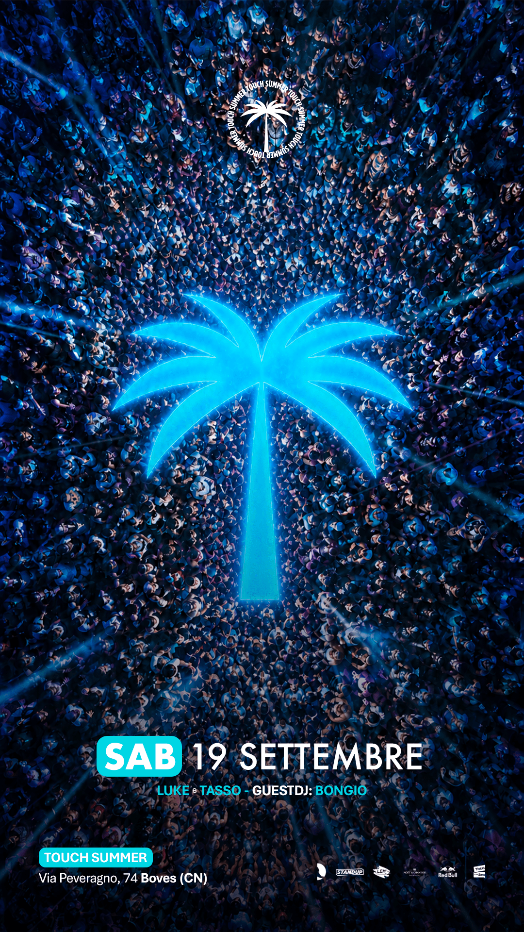 Il touch summer chiude dopo una stupenda stagione! Il 19 settembre la discoteca touch summer di cuneo saluta i suoiclienti in attesa del Palà Club!
